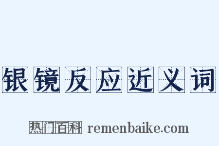 银镜反应近义词是什么意思的图片